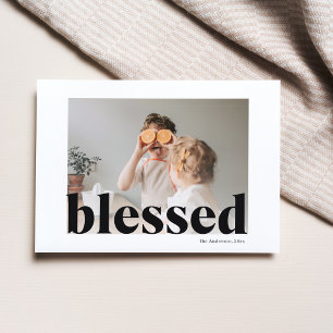 Carte Postale Photo de famille   Bon thanksgiving béni