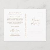 Carte Postale Photo de famille de Noël la plus agréable, bleu d' (Dos)