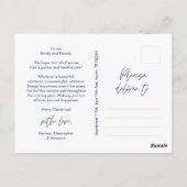 Carte Postale Photo de famille de Noël la plus agréable, minimal (Dos)