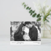 Carte Postale Photo de famille de Noël la plus joyeuse, Bonheur  (Debout devant)