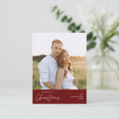 Carte Postale Photo de famille de Noël la plus joyeuse, Bonheur (Debout devant)