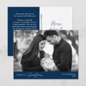 Carte Postale Photo de famille de Noël la plus joyeuse, Bonheur  (Devant / Derrière)