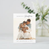 Carte Postale Photo de famille de Noël la plus joyeuse, contempo (Debout devant)