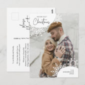 Carte Postale Photo de famille de Noël la plus joyeuse, Flacons  (Devant / Derrière)