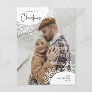 Carte Postale Photo de famille de Noël la plus joyeuse, Flacons 