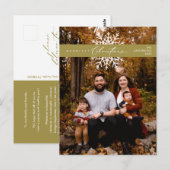 Carte Postale Photo de famille de Noël la plus joyeuse, Flacons (Devant / Derrière)