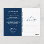 Carte Postale Photo de famille de Noël la plus joyeuse, Happy d' (Dos)