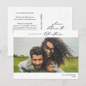 Carte Postale Photo de famille de Noël la plus joyeuse, Happy d' (Devant / Derrière)