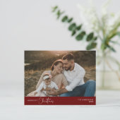 Carte Postale Photo de famille de Noël la plus joyeuse, Happy d' (Debout devant)