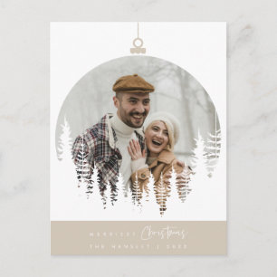 Carte Postale Photo de famille de Noël la plus joyeuse, superpos