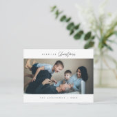 Carte Postale Photo de famille de Noël le plus joyeux, Bonheur c (Debout devant)