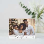 Carte Postale Photo de famille de Noël le plus joyeux, Bonheur d (Debout devant)