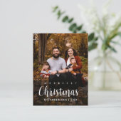 Carte Postale Photo de famille de Noël Russe moderne (Debout devant)