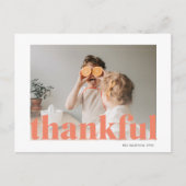 Carte Postale Photo de famille | Joyeux Thanksgiving avec gratit (Devant)