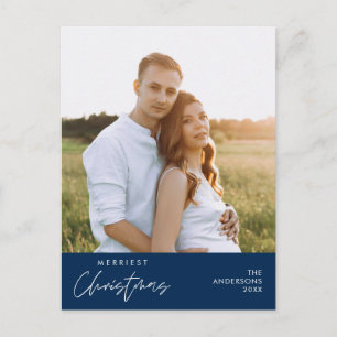 Carte Postale Photo de famille Noël le plus joyeux, Bonheur conf