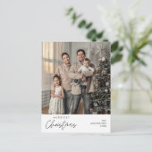 Carte Postale Photo de famille Noël le plus joyeux, Bonheur conf (Debout devant)