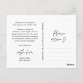 Carte Postale Photo de famille Noël le plus joyeux, Bonheur conf (Dos)