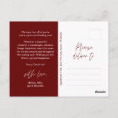 Carte Postale Photo de famille Noël le plus joyeux, Bonheur conf (Dos)