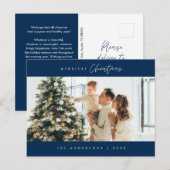 Carte Postale Photo de famille Noël le plus joyeux, Bonheur conf (Devant / Derrière)