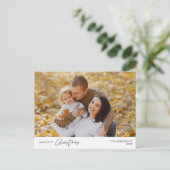 Carte Postale Photo de famille Noël le plus joyeux, Bonheur conf (Debout devant)