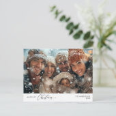 Carte Postale Photo de famille Noël le plus joyeux, Bonheur d'hi (Debout devant)