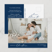 Carte Postale Photo de famille Noël le plus joyeux, Bonheur d'hi (Devant / Derrière)