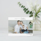 Carte Postale Photo de famille Noël le plus joyeux, Bonheur d'hi (Debout devant)