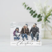 Carte Postale Photo de famille Noël le plus joyeux, Bonheur d'hi (Debout devant)