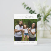 Carte Postale Photo de famille Noël le plus joyeux, Moderne et C (Debout devant)