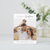 Carte Postale Photo de famille Noël le plus joyeux, Moderne et C (Debout devant)