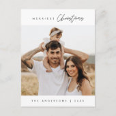 Carte Postale Photo de famille Noël le plus joyeux, Moderne et C (Devant)