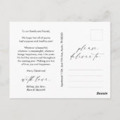 Carte Postale Photo de famille Noël le plus joyeux, Romance d'hi (Dos)