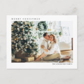 Carte Postale Photo de famille Noël moderne | Joyeux Noël (Devant)