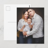 Carte Postale Photo de famille personnalisé (Devant / Derrière)