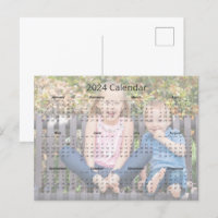Photo de famille personnalisée Calendrier mensuel