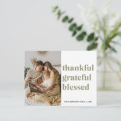 Carte Postale Photo de famille | Remerciements bénis (Debout devant)