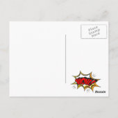 Carte Postale Photo de fête d'anniversaire de super-héros de jou (Dos)