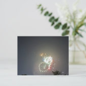Carte postale photo de feu d'artifice (Debout devant)
