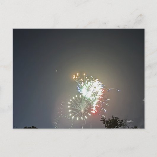 Carte postale photo de feu d'artifice (Devant)