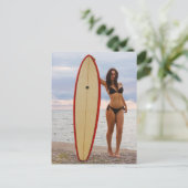 Carte Postale Photo de fille surfeur (Debout devant)