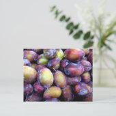 Carte postale photo de fruits de prune (Debout devant)