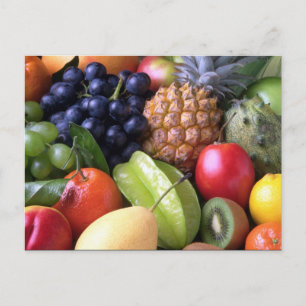 Carte postale, photo de fruits mélangés