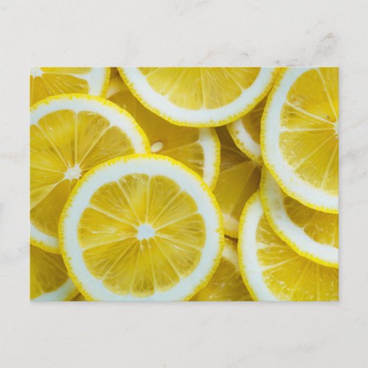 Carte postale photo de gros plan citrons (Devant)