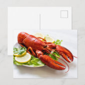 Carte Postale Photo de homard (Devant / Derrière)