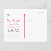 Carte postale photo de la date de sauvegarde de la (Dos)