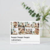 Carte Postale Photo de la famille Collage | Heureux Valentines (Debout devant)