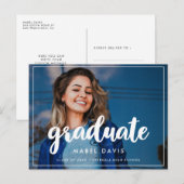 Carte Postale Photo de la fête de remise de diplômes moderne (Devant / Derrière)