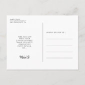 Carte Postale Photo de la fête de remise de diplômes moderne (Dos)