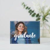 Carte Postale Photo de la fête de remise de diplômes moderne (Debout devant)