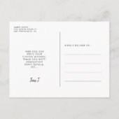 Carte Postale Photo de la fête de remise des diplômes en écritur (Dos)